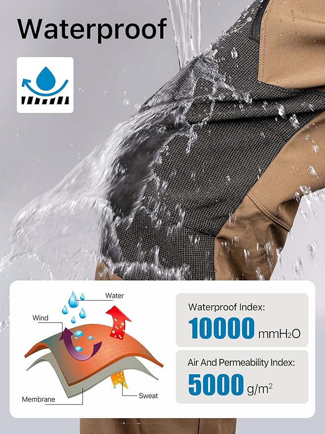FREE SOLDIER Men's Fleece Lined Outdoor Cargo Hiking Pants Water Repellent Softshell Snow Ski Pants with Zipper Pockets