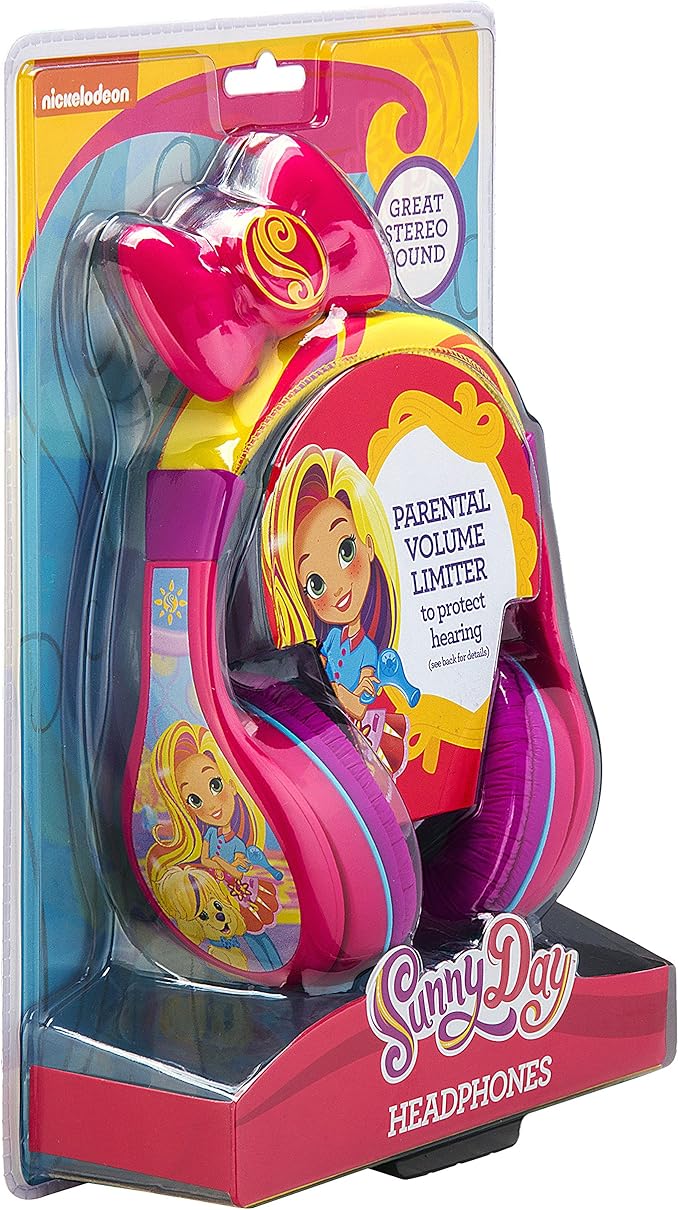 Sunny Day Headphones for Kids with Built in Volume Limiting Feature for Kid Friendly Safe Listening