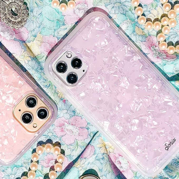Sonix Case for iPhone 15 Pro Max | Compatible with MagSafe | 10ft Drop Tested | Pink Pearl Tort