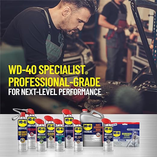 WD-40 Specialist Machine & Engine Degreaser Foaming Spray, 18 OZ [4-Pack]