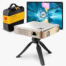 KODAK KPJS75 Mini Portable Projector, Outdoor Projector, 1080p HD, White - Image 1