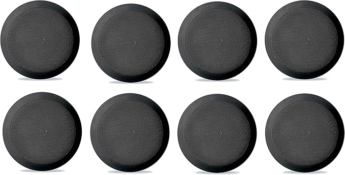 8) New Pyle PDIC81RDBK 250W 8 Inch Flush in-Wall in-Ceiling Speakers