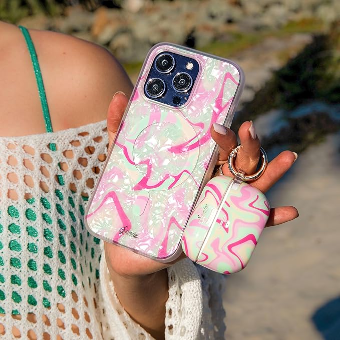 Sonix Case for iPhone 15 Pro | Compatible with MagSafe | 10ft Drop Tested | Strawberry Matcha