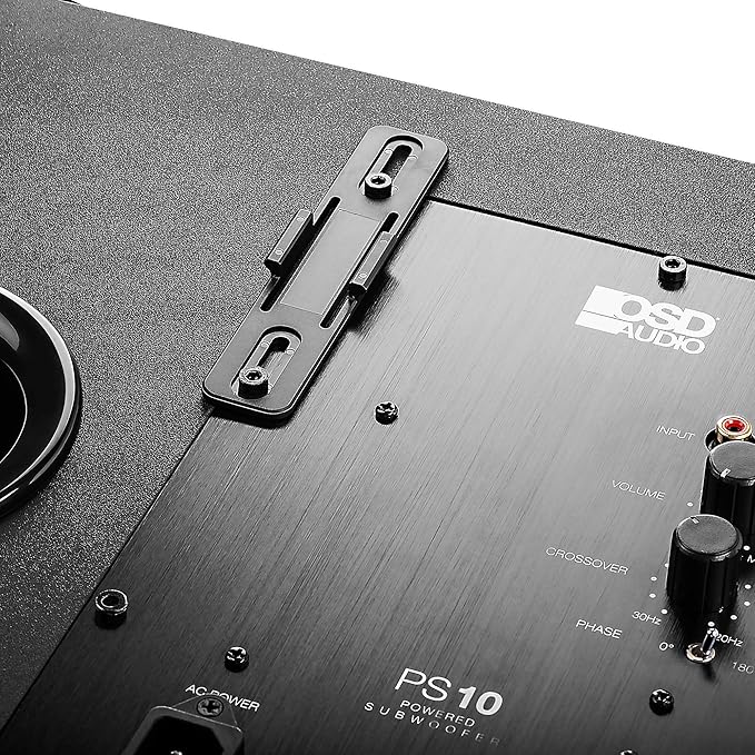 OSD Audio Wireless 5.8G Subwoofer Transmitter/Receiver Kit Dual Source, Diversity Antennas and Brackets Nero WSA