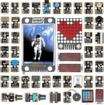 Lonely Binary TinkerBlock 46-in-1 Sensor Kit STEM for C++ ESP32 Pico