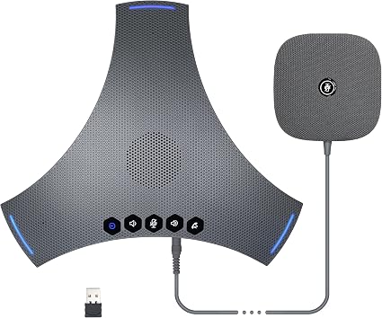 Conference Speaker and Microphone, Bluetooth Speakerphone w/ Extension Mic