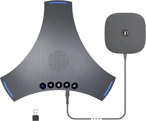 Conference Speaker and Microphone, Bluetooth Speakerphone w/ Extension Mic