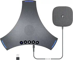 Conference Speaker and Microphone, Bluetooth Speakerphone w/ Extension Mic