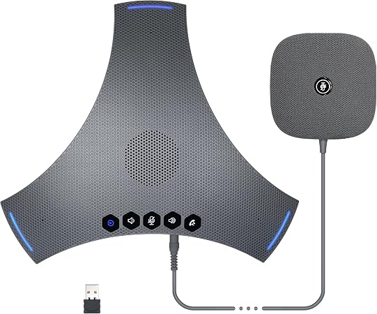 Conference Speaker and Microphone, Bluetooth Speakerphone w/ Extension Mic