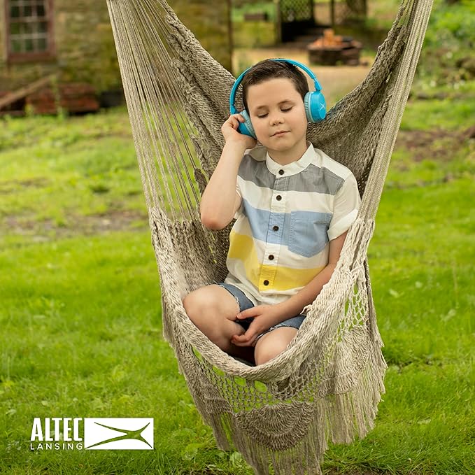 Altec Lansing - Kid Safe 2-in-1 Bluetooth Headphones, Safe Volume Limiting, Foldable Design, Enjoy Audio and Protect Your Child's Hearing (Pink)