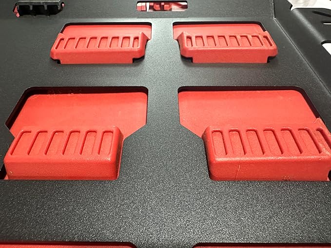 for milwaukee packout wall mount Packout Mounting Plate, Metal Base for Milwaukee Toolboxes, milwaukee mounting plate Wall or Floor Mount (1 Half Width Black)