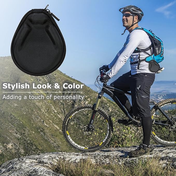 Ginsco Universal Bone Conduction Headphone Case Compatible with SHOKZ New OpenRun Pro 2/Pro 2 Mini/OpenRun/OpenSwim Open-Ear Sport Headphones, Compatible with MRYTKY/BAICLUD/CXK/Ogogrs etc (Black)