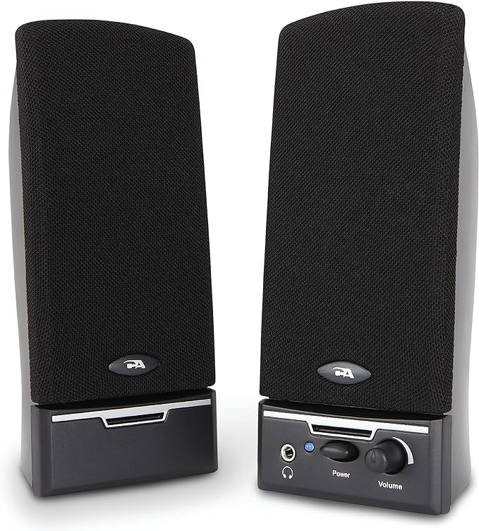 Cyber Acoustics CA-2014 2.0 Computer Speakers, 4W, Stereo Sound