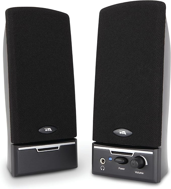 Cyber Acoustics CA-2014 2.0 Computer Speakers, 4W, Stereo Sound