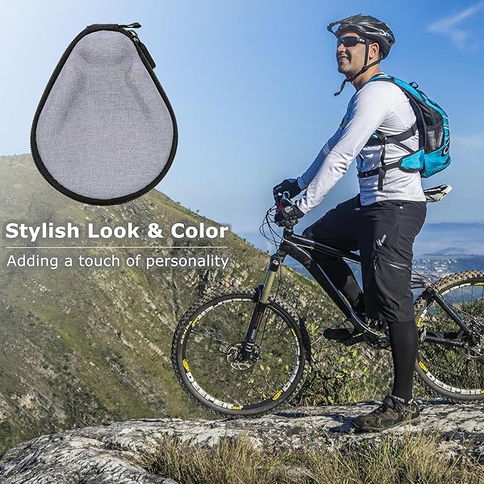 Ginsco Universal Bone Conduction Headphone Case Compatible with SHOKZ New OpenRun Pro 2/Pro 2 Mini/OpenRun/OpenSwim Open-Ear Sport Headphones, Compatible with MRYTKY/BAICLUD/CXK/Ogogrs etc (Gray)