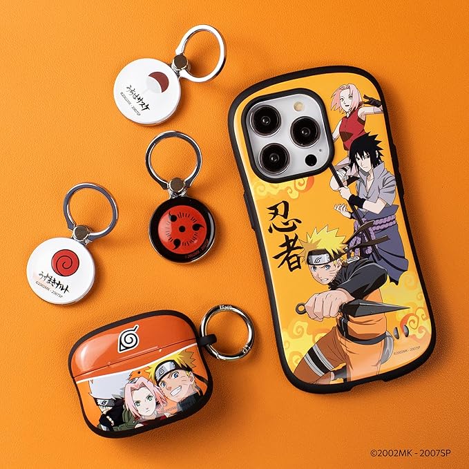 iFace Naruto Shippuden Anime Licensed Universal Smartphone Ring Holder Kickstand Accessory ??Stick On Phone Stand/Hand Gripper Compatible with iPhone, Samsung Galaxy, etc. - Sharingan Symbol