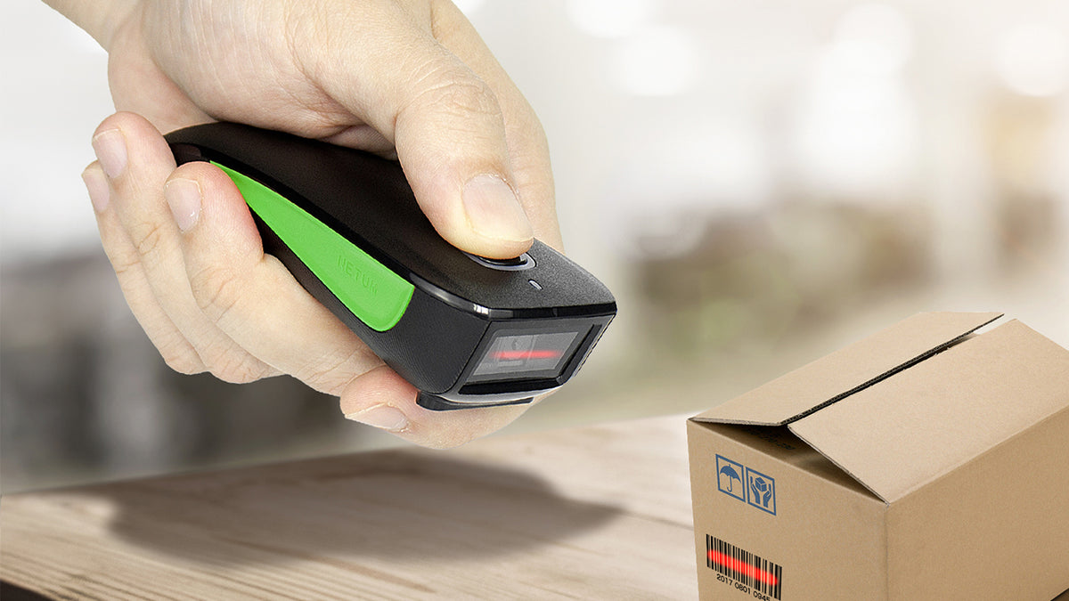 NETUM Mini Barcode Scanner Bluetooth Compatible, Portable Bar Code Reader