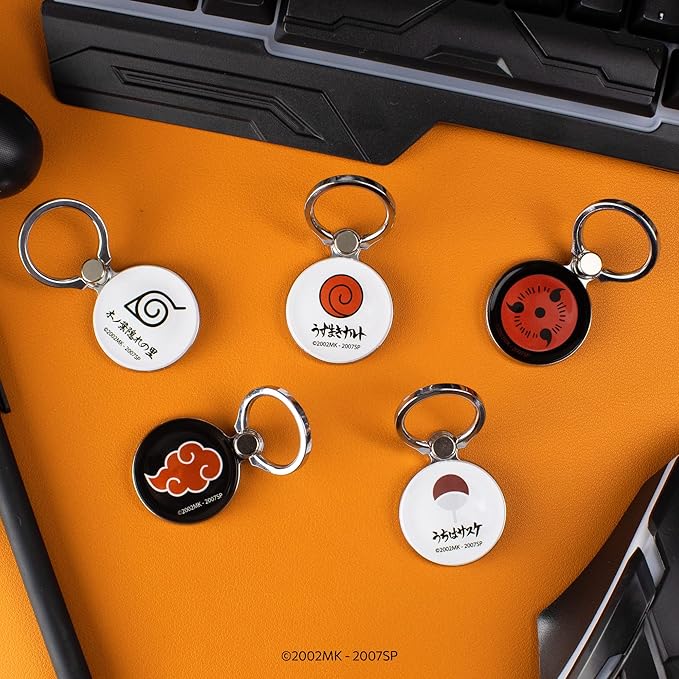 iFace Naruto Shippuden Anime Licensed Universal Smartphone Ring Holder Kickstand Accessory ??Stick On Phone Stand/Hand Gripper Compatible with iPhone, Samsung Galaxy, etc. - Akatsuki Symbol