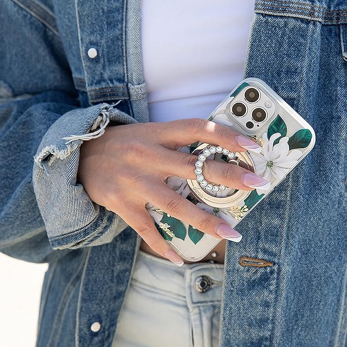 Sonix Case for iPhone 15 Pro | Compatible with MagSafe iPhone Case Floral | 10ft Drop Tested | Delilah Flower