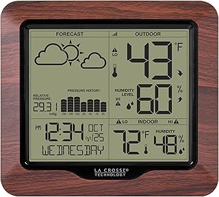 Wireless Digital Backlight Forecast Station with Pressure, 308-1417BL - Image 1