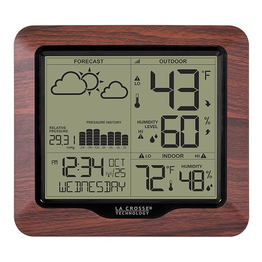 Wireless Digital Backlight Forecast Station with Pressure, 308-1417BL