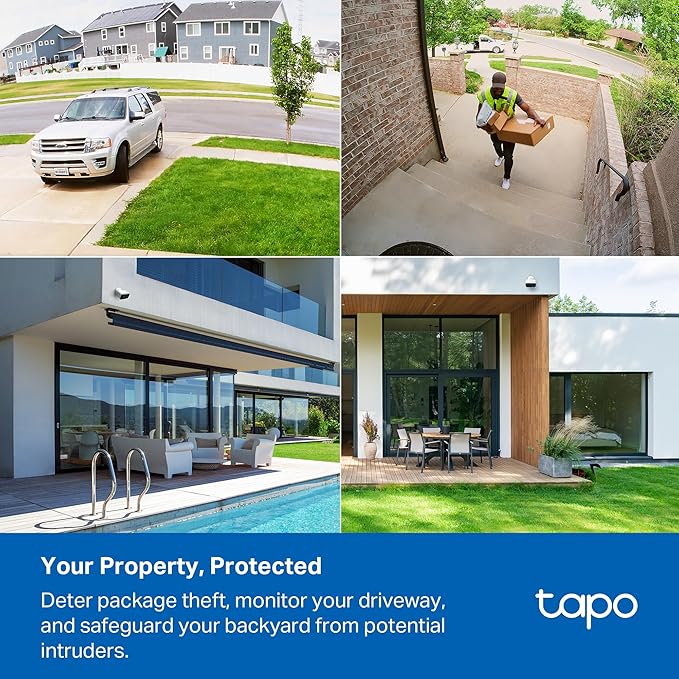 Tapo Outdoor Security Camera Wireless, 1080P, Up to 180 Days Battery, Free Person Detection, Color Night Vision, SD/Could Storage, Alexa & Google Assistant Compatible, Ideal for Homeowners(C400)