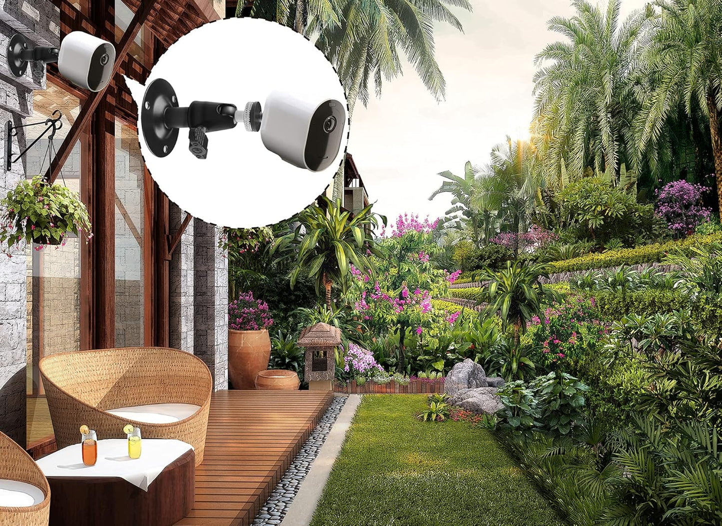 Security Camera Wall Mount Bracket 3-Pack – 360° Rotation, Indoor & Outdoor