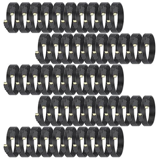 4K HDMI Cables 3FT 50-Pack, High Speed HDMI 2.0 Cable Shielded Cord with Ethernet Support 4K@60Hz, 2K, HDR, ARC, 3D Compatible with Monitor, Roku/Fire TV, Laptop, PS5/4, Blu-ray