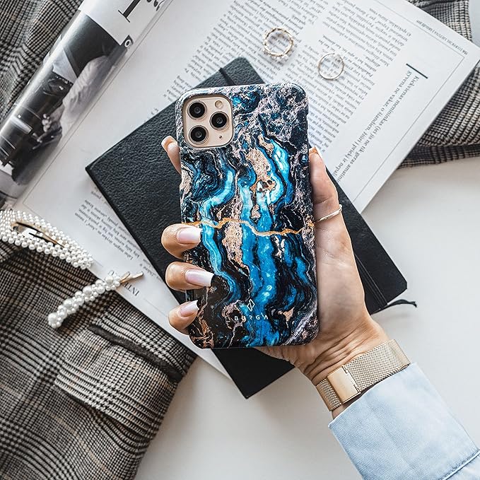 BURGA Phone Case for iPhone 15 - Cute, Trendy, Aesthetic, Pattern Phone Cover, Hard Shell Protection - fits Apple iPhone 15 Case for Women and Men