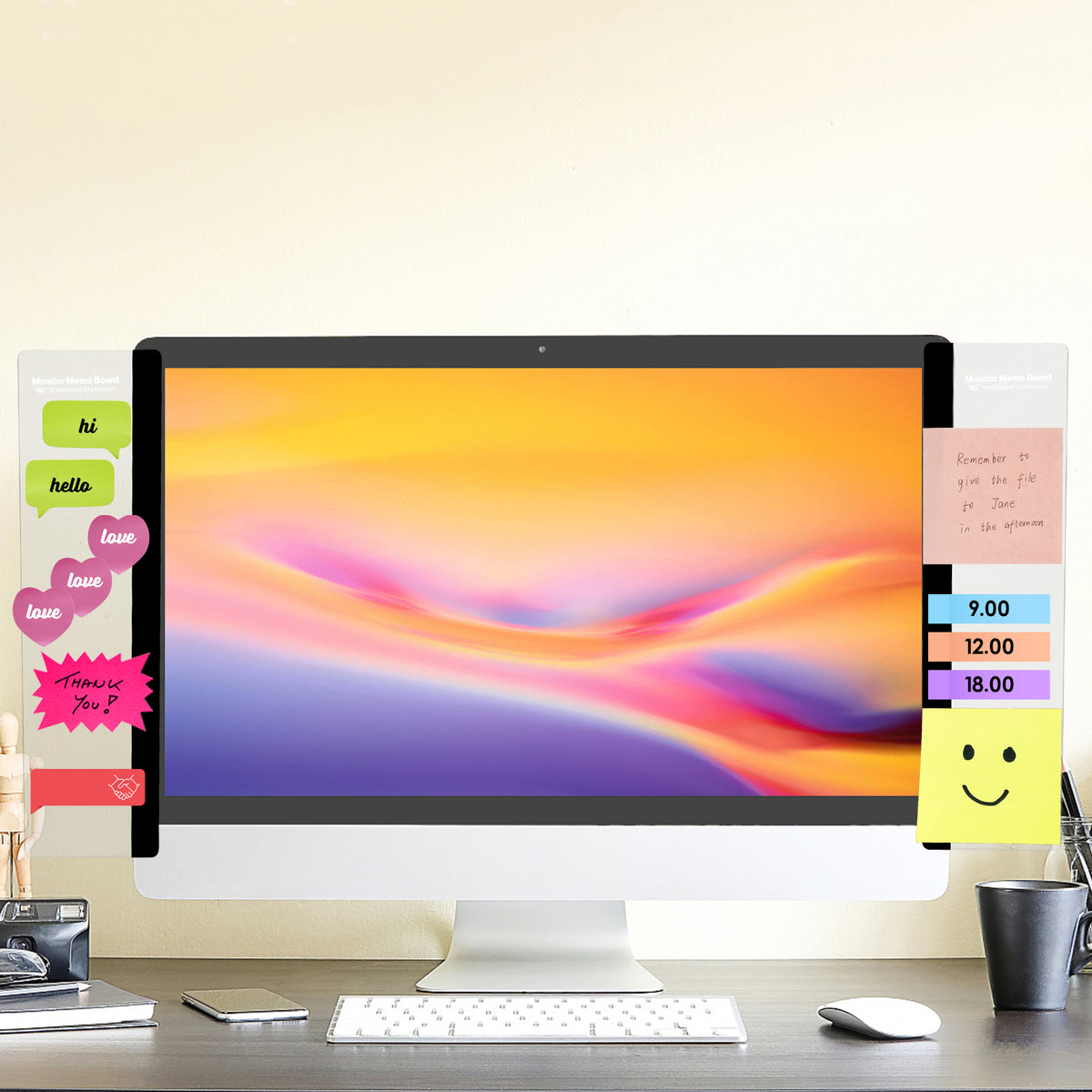 Office Desk Accessories 2pcs Computer Monitor Memo B | Computer Access - Image 8