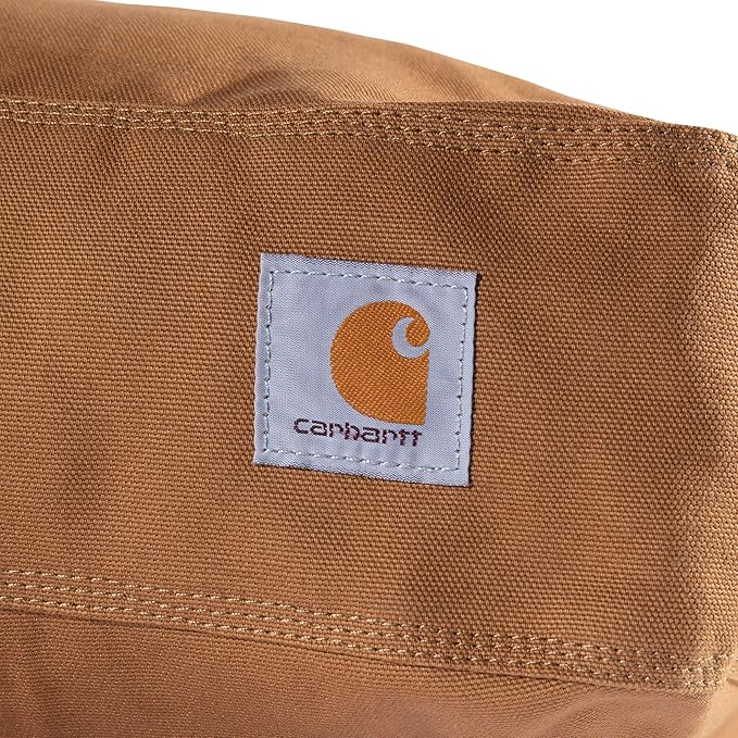 Carhartt Durable Canvas Pet Bed, Water Resistant Firm Duck Dog Bed, Carhartt Brown, Medium