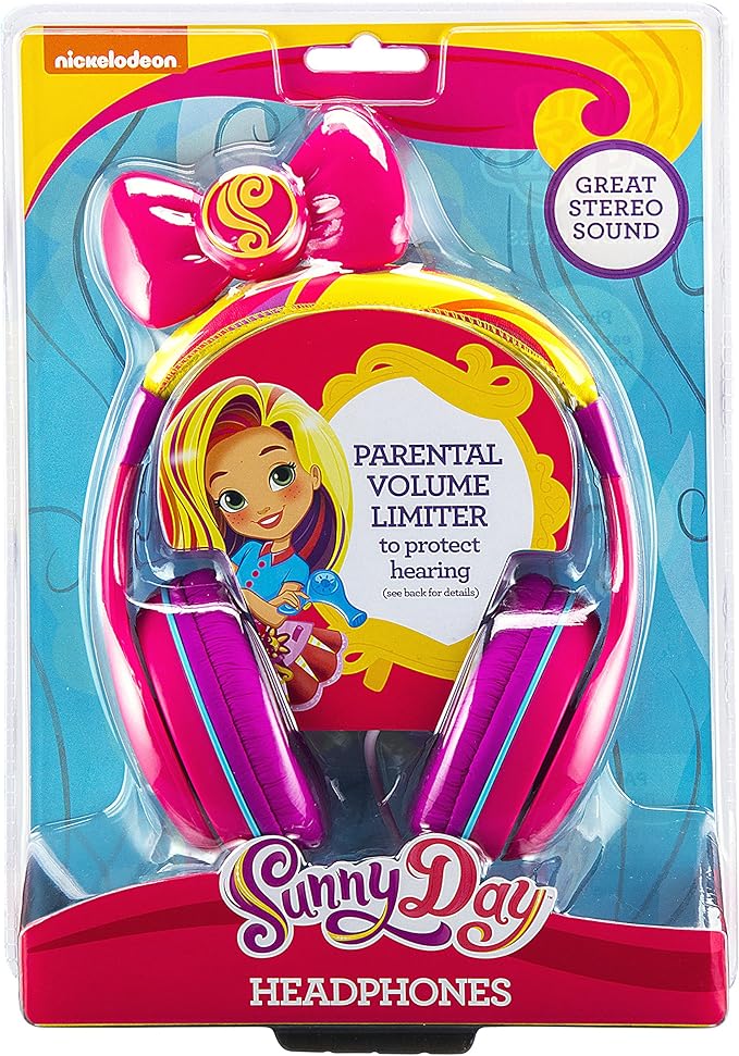 Sunny Day Headphones for Kids with Built in Volume Limiting Feature for Kid Friendly Safe Listening