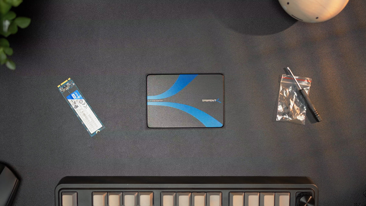 SABRENT M.2 SATA (NGFF) to 2.5in SATA Adapter Enclosure, Not NVMe (EC-M2SA)