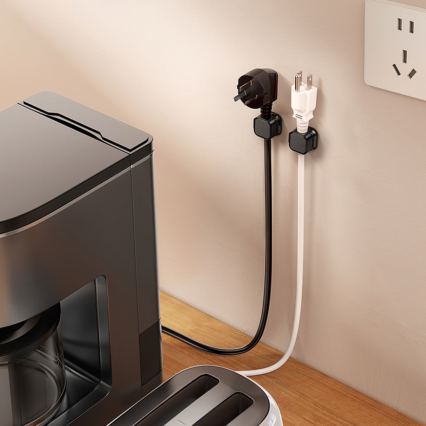 Magnetic Cable Clips 6-Pack – Adhesive Cord Organizer for Desk, Office & Car