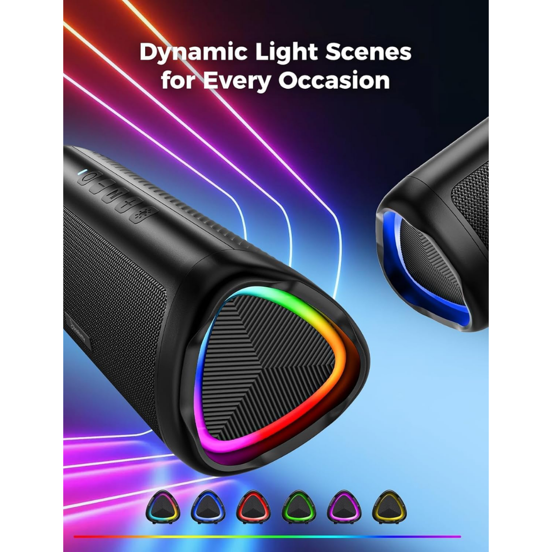 Bluetooth Speaker, 20W HD Sound, Portable Wireless, IPX5 Waterproof, Up To 24H Playtime, TWS Pairing - Image 2